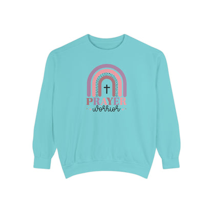 Prayer Warrior Garment-Dyed Unisex Sweatshirt