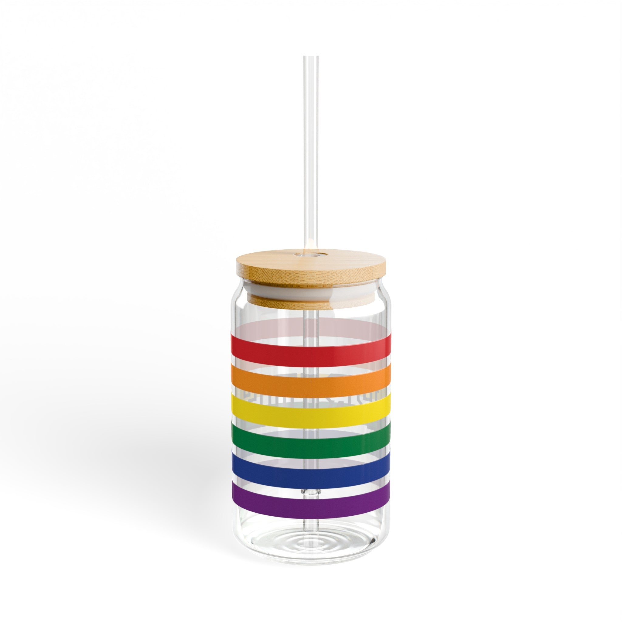 PRIDE Sipper Glass | LGBTQ Glassware | Pride Glassware | Sipper Glass 16oz