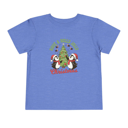 Toddler Christmas Tee - Have a Holly Jolly Christmas Design