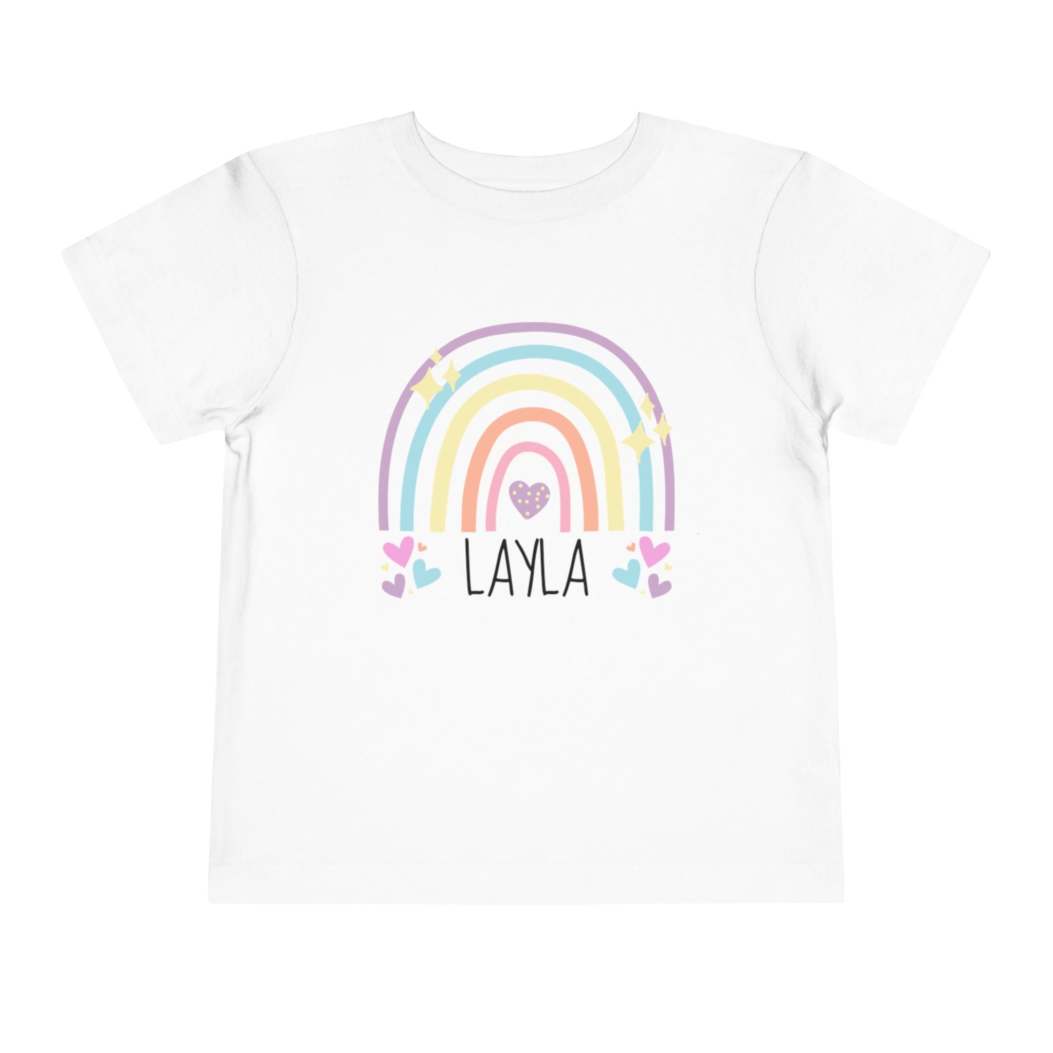 Custom Toddler Short Sleeve Tee | Rainbow Tee