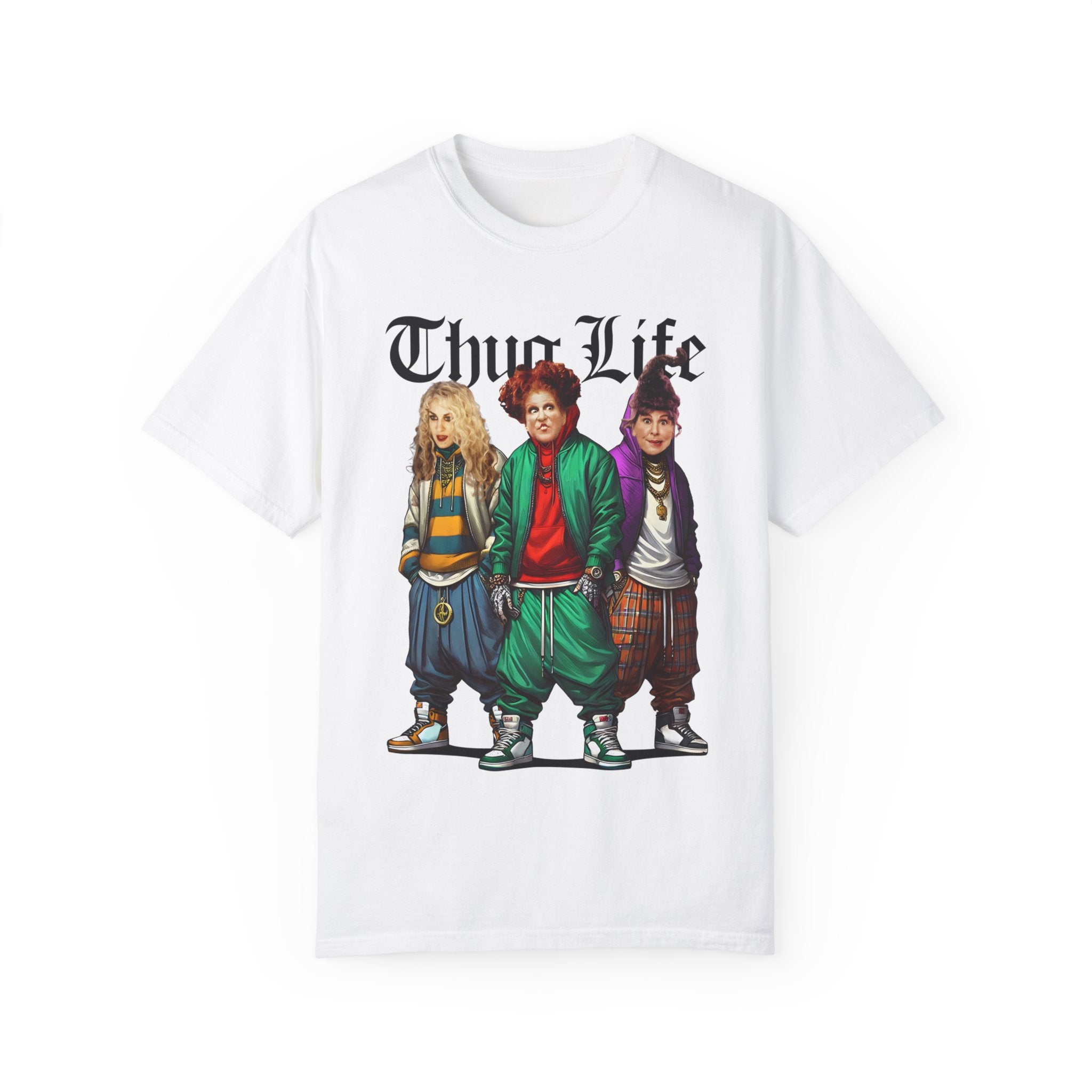 Hocus Pocus Thug Life Shirt | Funny Shirt | Halloween Shirt | Unisex Garment-Dyed T-shirt