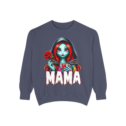 Sally Mama Crewneck | Cute Spooky Crewneck | Sally Crewneck | Unisex Garment-Dyed Sweatshirt