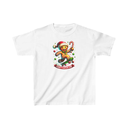 Gingerbread Skateboard Kids Tee - Fun Holiday Shirt