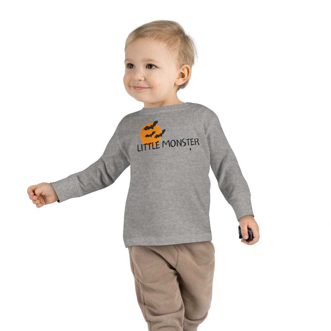 Little Monster Halloween Tee | Toddler Long Sleeve Tee