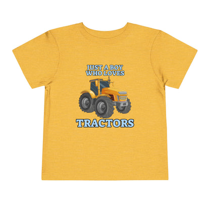 Just a Boy Who Loves Tractors T-shirt | Tractor Toddler Short Sleeve Tee