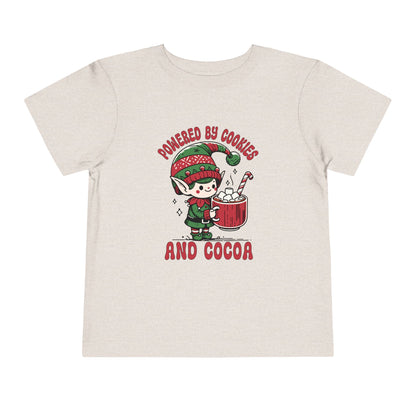 Powered by Cookies and Cocoa Toddler Short Sleeve Tee