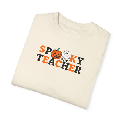 Spooky Teacher T-shirt | Unisex Garment-Dyed T-shirt