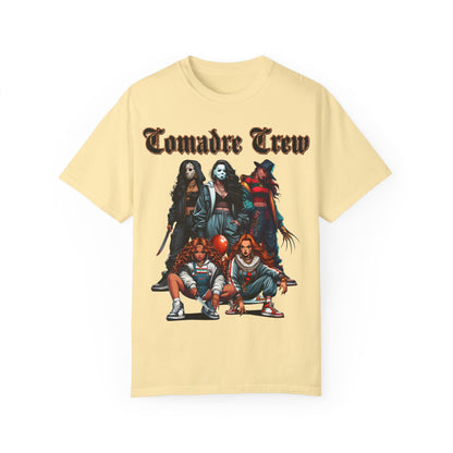 Horror Comadre Crew Shirt | Horror T-shirt | Unisex Garment-Dyed T-shirt