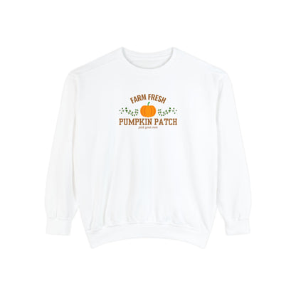 Fresh Farms Pumpkin Patch Crewneck | Unisex Garment-Dyed Sweatshirt