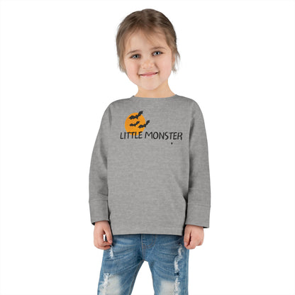 Little Monster Halloween Tee | Toddler Long Sleeve Tee