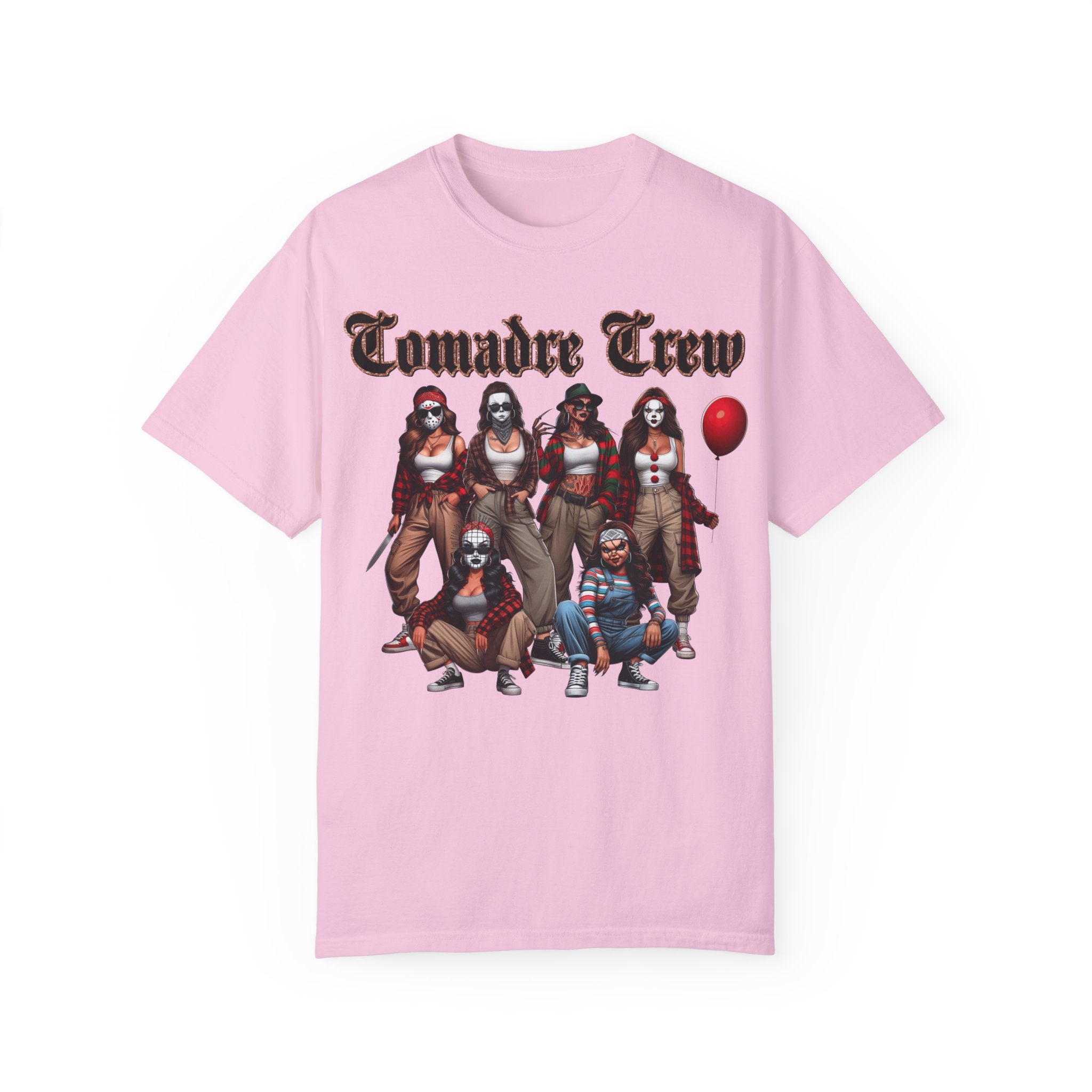 Horror Comadre Crew 6 Ladies Shirt | Horror Shirt | Unisex Garment-Dyed T-shirt