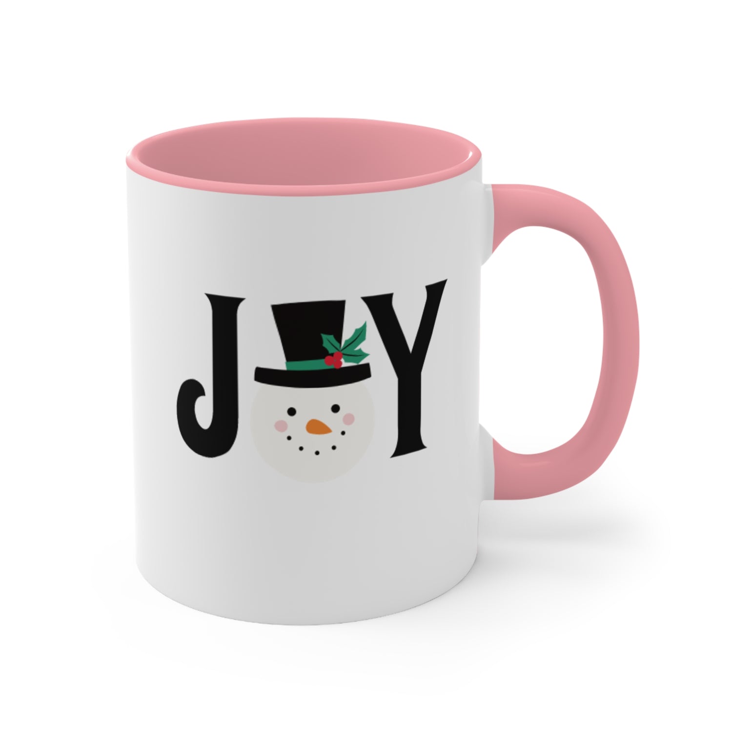 Holiday Accent Mugs | Snowman Mugs | Joy Mugs 11oz 15oz