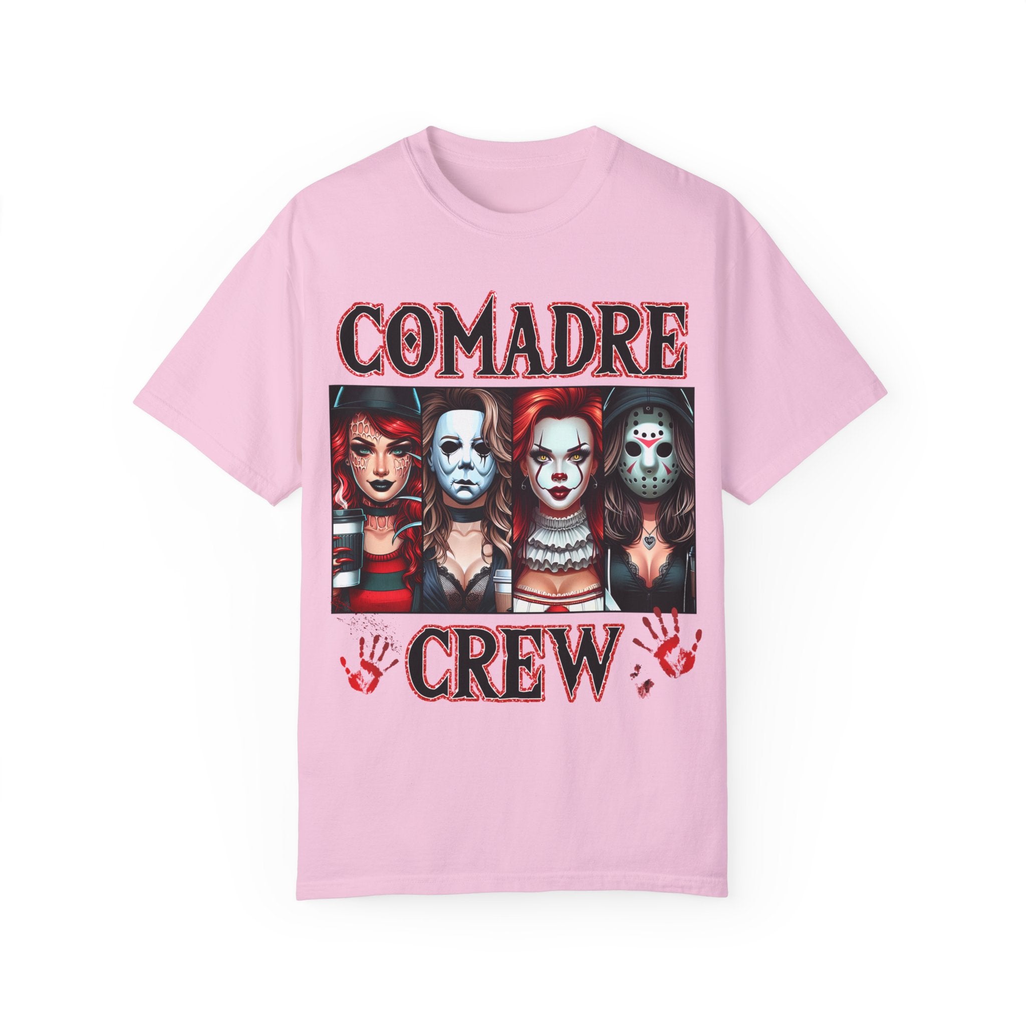 Horror Comadre Crew 4 Ladies Shirt | Horror Ladies Shirt Unisex Garment-Dyed T-shirt