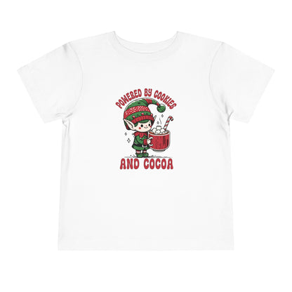 Powered by Cookies and Cocoa Toddler Short Sleeve Tee