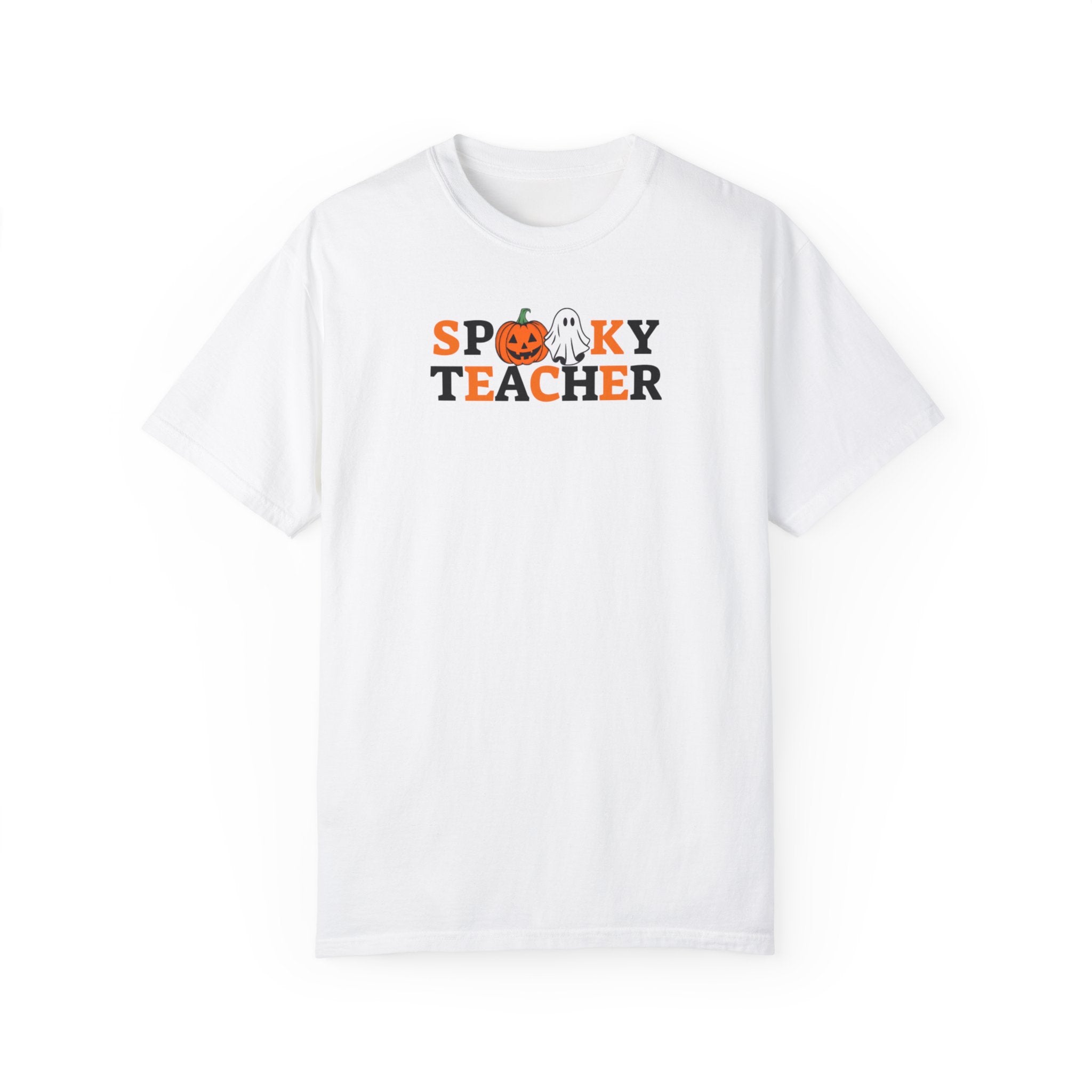 Spooky Teacher T-shirt | Unisex Garment-Dyed T-shirt