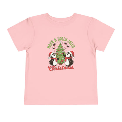 Toddler Christmas Tee - Have a Holly Jolly Christmas Design