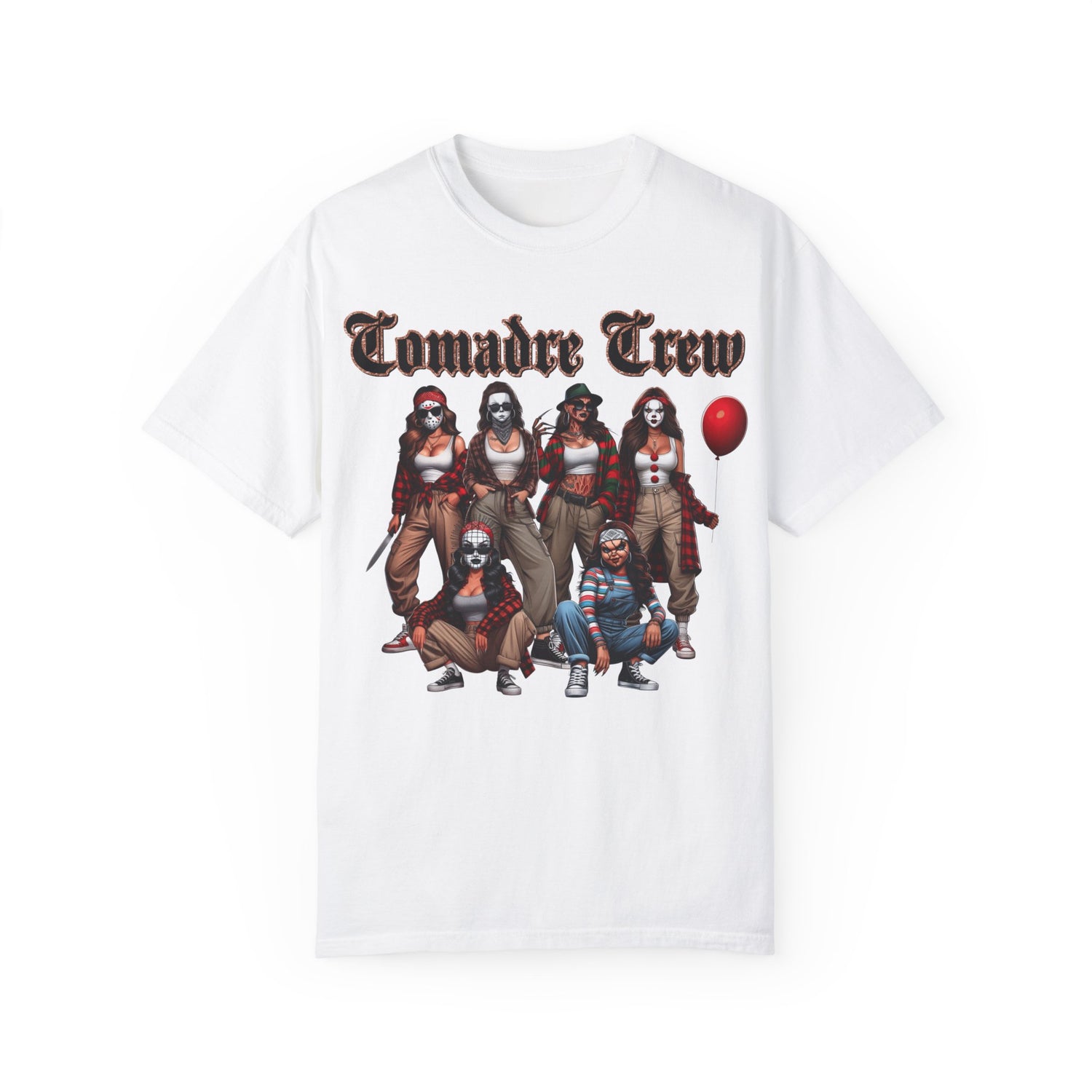 Horror Comadre Crew 6 Ladies Shirt | Horror Shirt | Unisex Garment-Dyed T-shirt