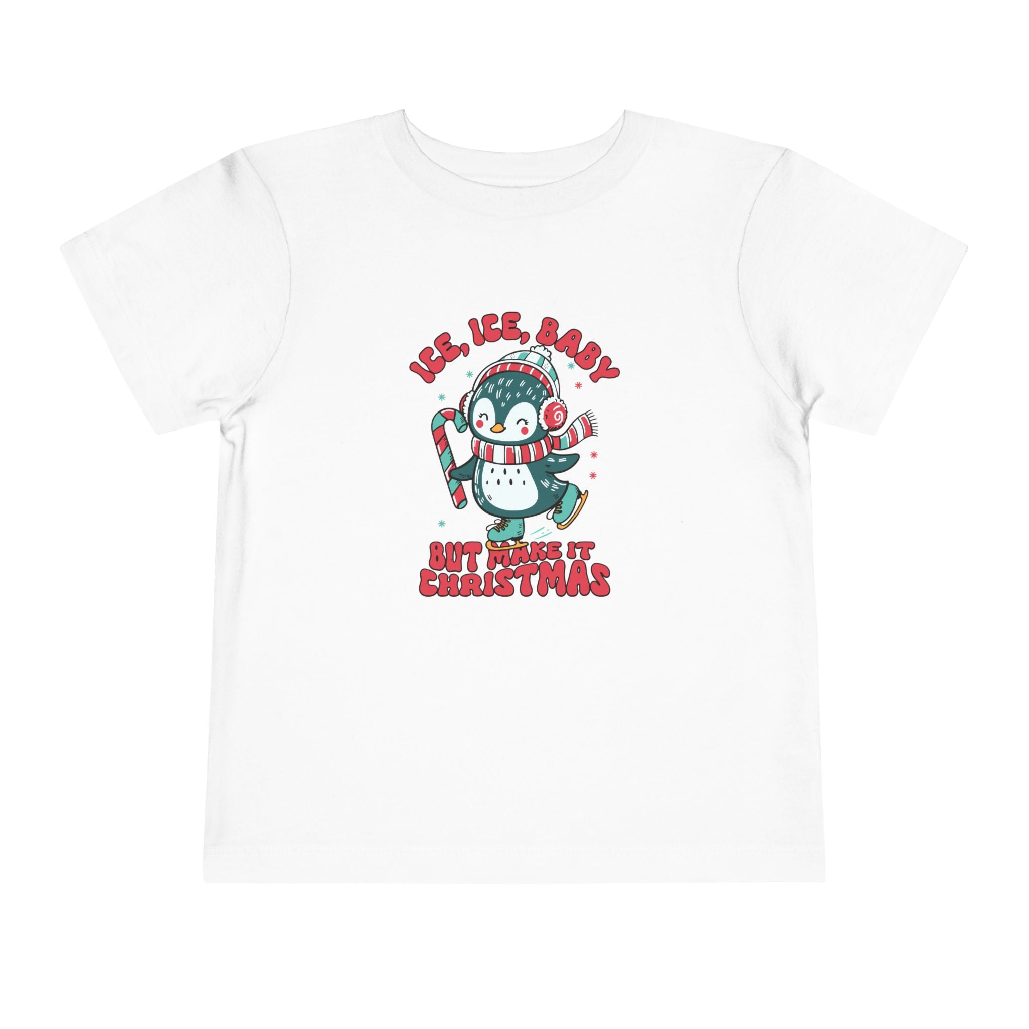 Toddler Christmas Penguin Tee - &quot;Ice, Ice, Baby&quot;