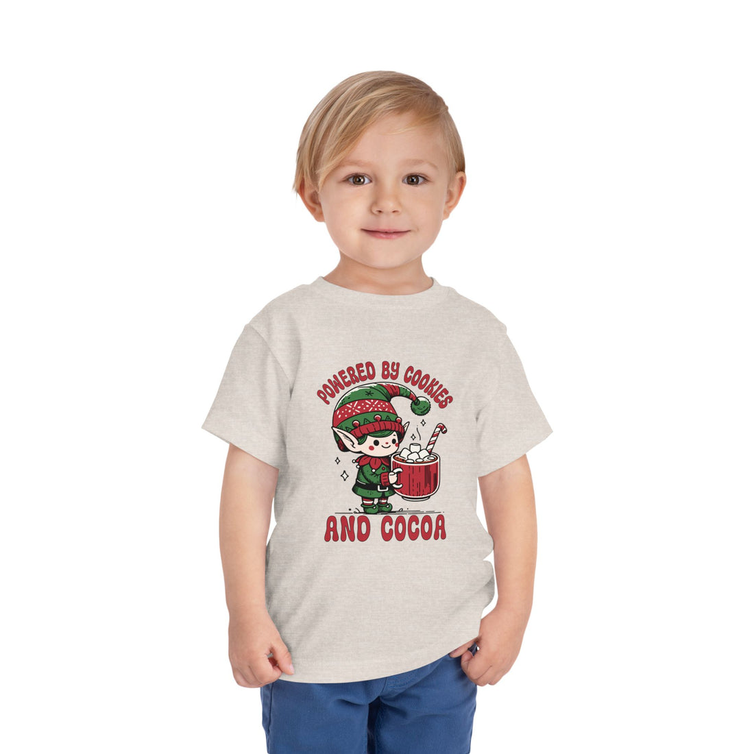 Powered by Cookies and Cocoa Toddler Short Sleeve Tee