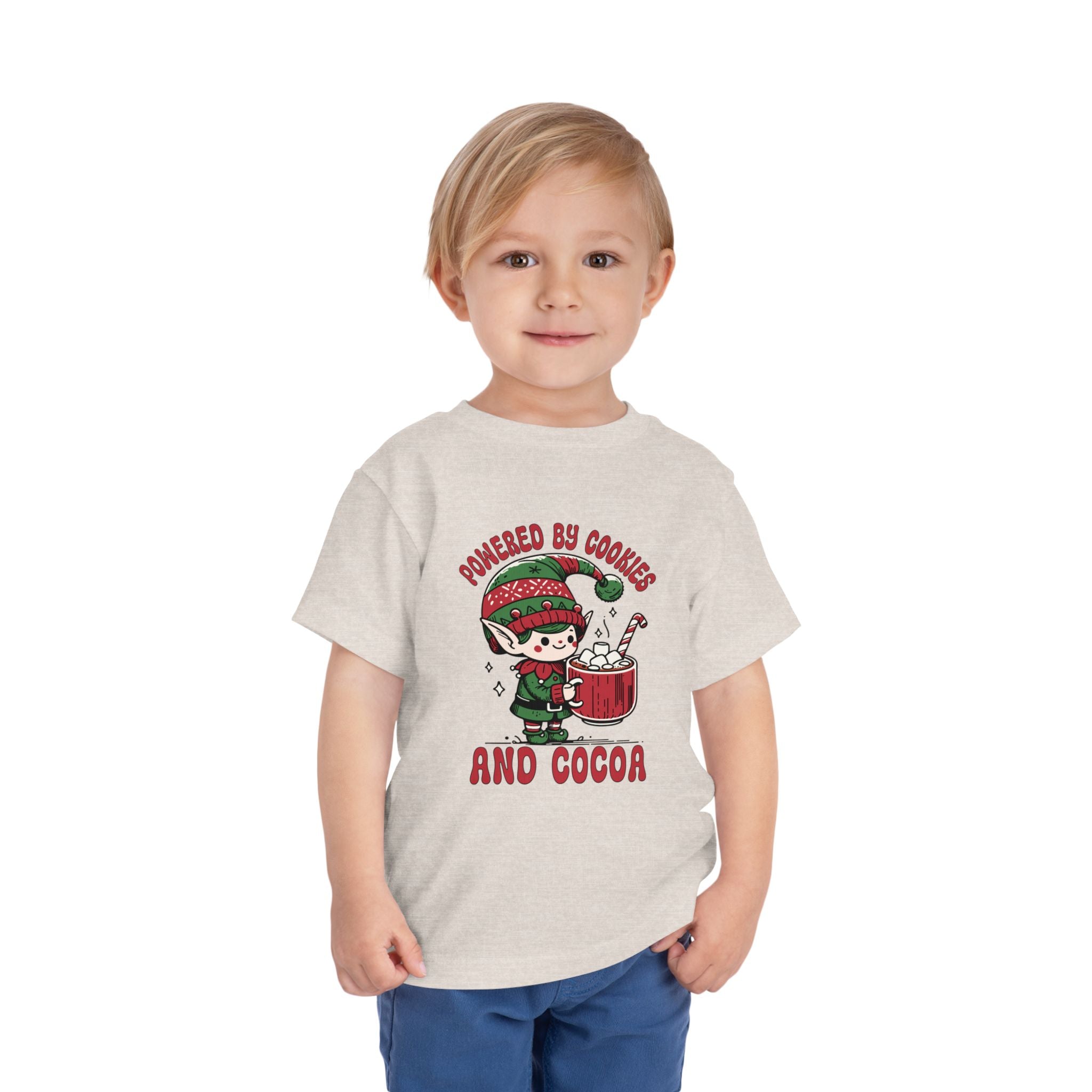 Powered by Cookies and Cocoa Toddler Short Sleeve Tee