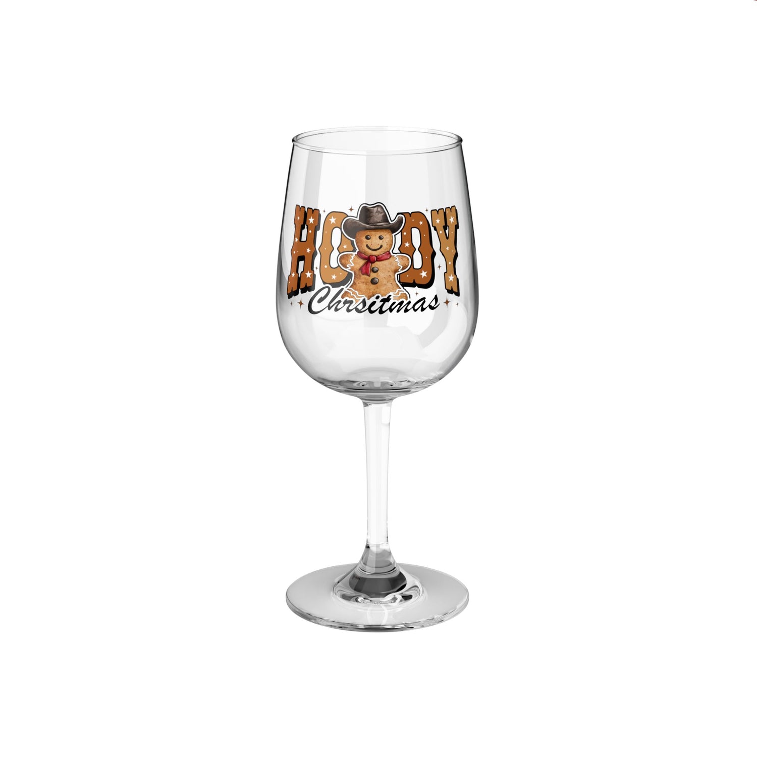 Festive Holiday Wine Glass, 12oz - &