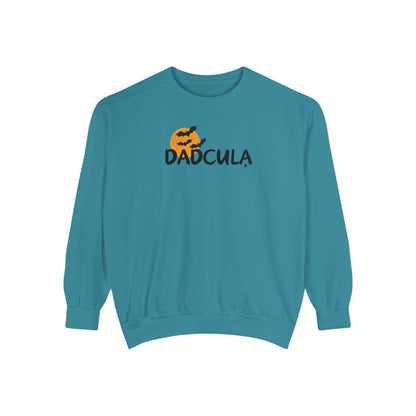 Dadcula Halloween Crewneck | Unisex Garment-Dyed Sweatshirt