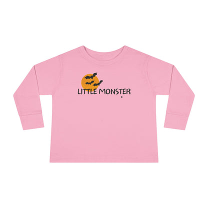 Little Monster Halloween Tee | Toddler Long Sleeve Tee