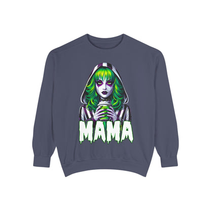 Beetlejuice Mama Crewneck | Cute Spooky Crewneck | Beetlejuice Crewneck | Unisex Garment-Dyed Sweatshirt