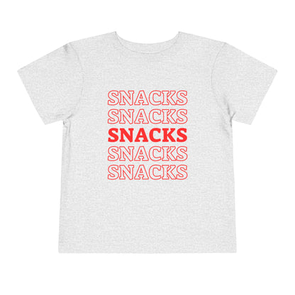 Snacks T-shirt | Cute Toddler Short Sleeve Tee