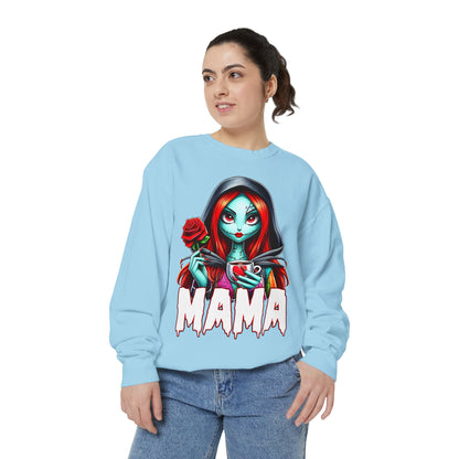 Sally Mama Crewneck | Cute Spooky Crewneck | Sally Crewneck | Unisex Garment-Dyed Sweatshirt