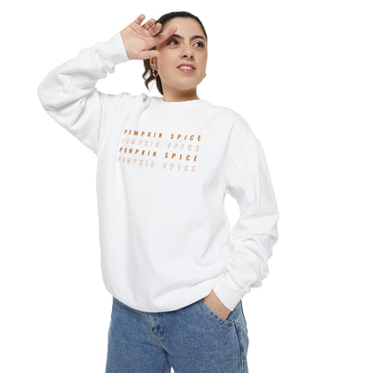 Pumpkin Spice Crewneck | Unisex Garment-Dyed Sweatshirt