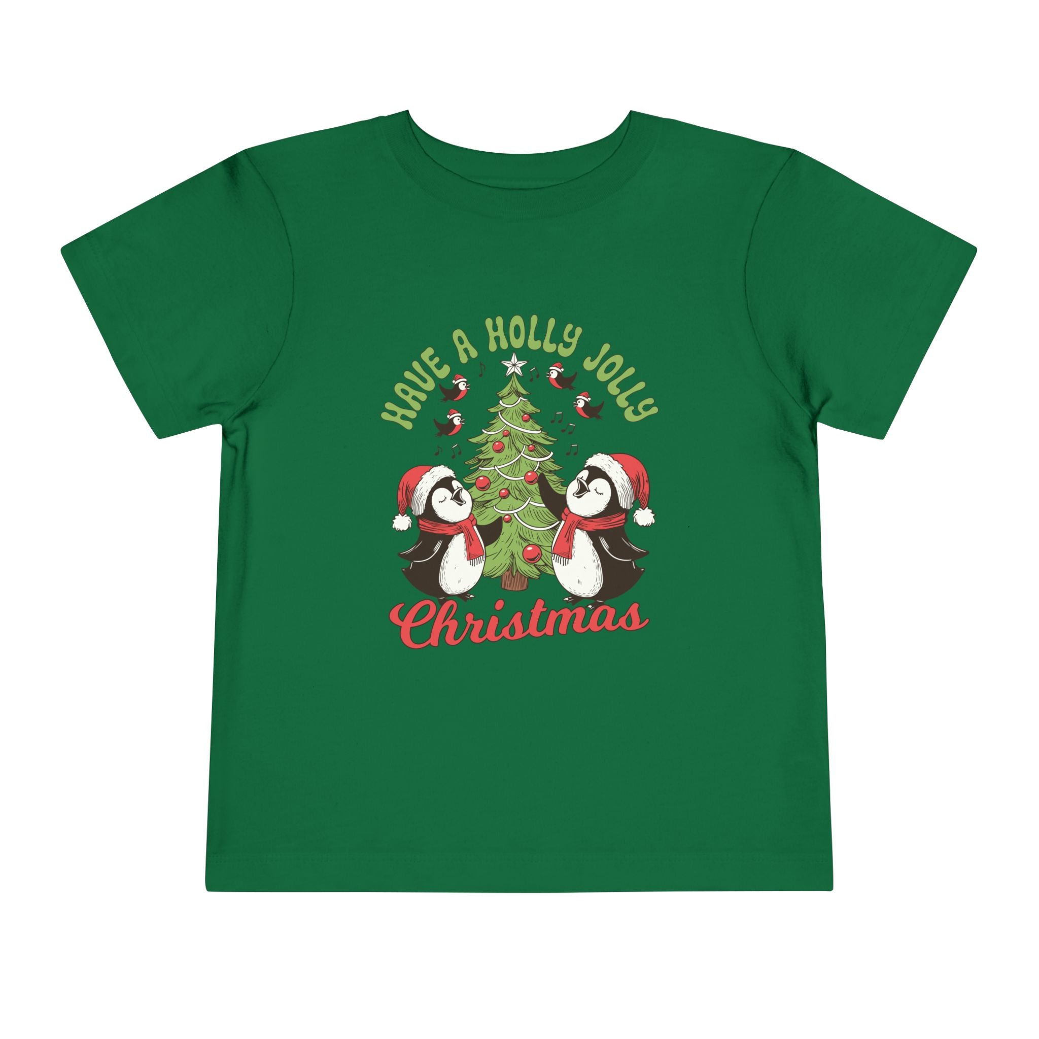 Toddler Christmas Tee - Have a Holly Jolly Christmas Design