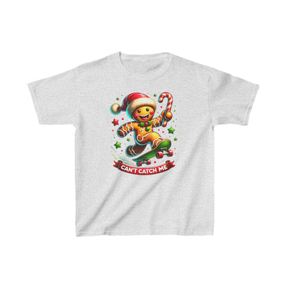 Gingerbread Skateboard Kids Tee - Fun Holiday Shirt