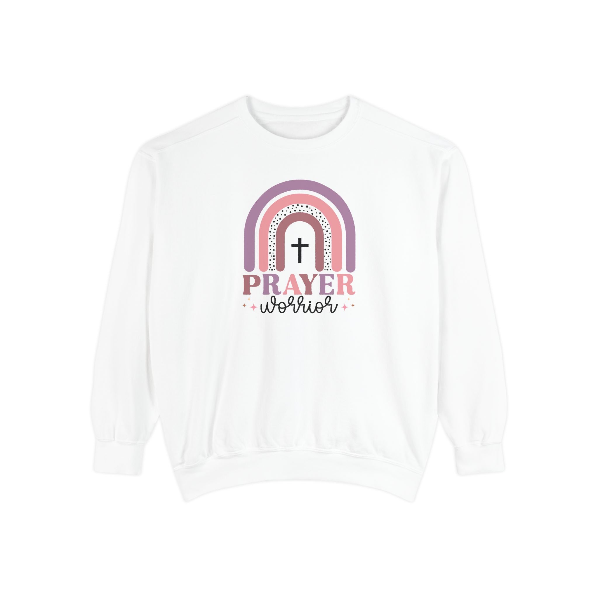 Prayer Warrior Garment-Dyed Unisex Sweatshirt