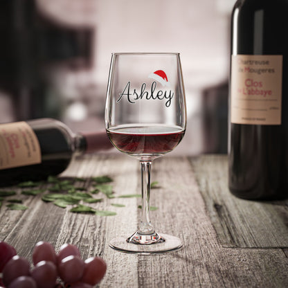 Personalized Christmas Wine Glass - 12oz Goblet for Holiday Cheers