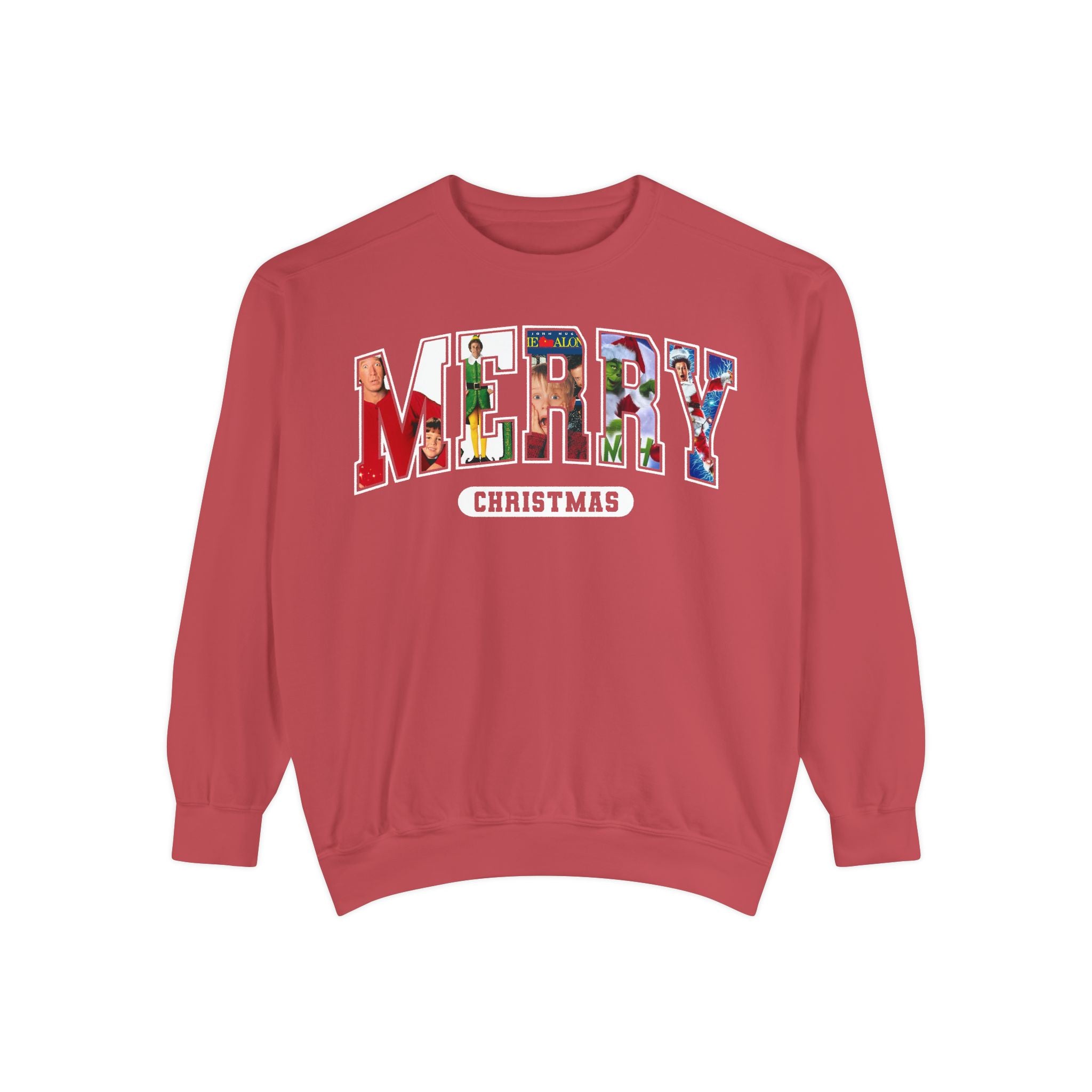 Merry Christmas Garment-Dyed Unisex Sweatshirt