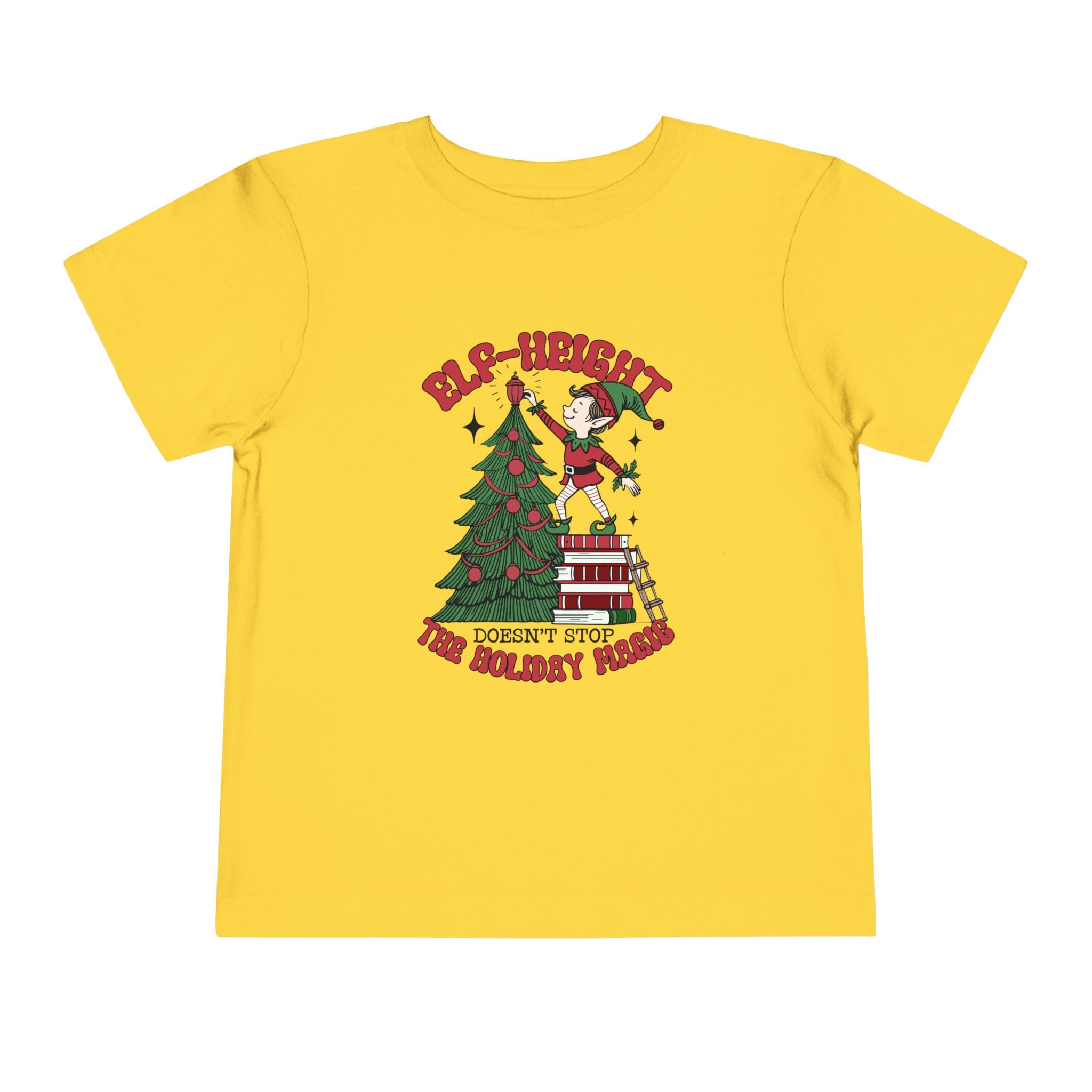 Toddler Christmas Tee - &quot;Elf-height&quot; Fun for Holiday Celebrations