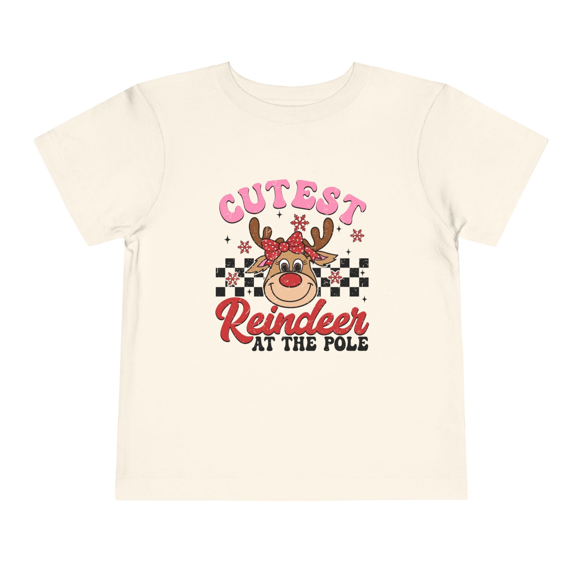 Cutest Reindeer Toddler Tee - Festive Holiday Shirt