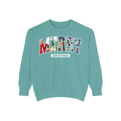 Merry Christmas Garment-Dyed Unisex Sweatshirt