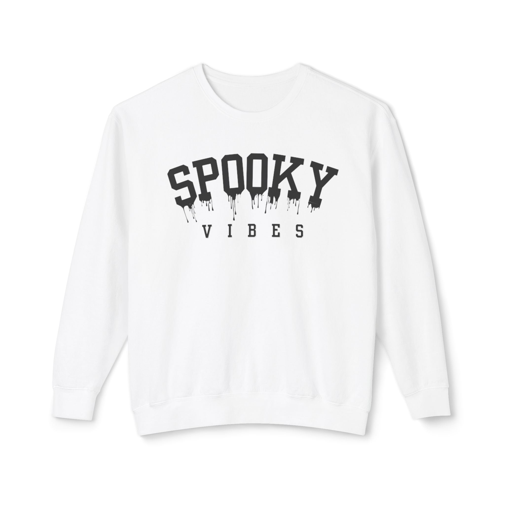 Spooky Vibes | Halloween Crewneck | Unisex Lightweight Crewneck Sweatshirt