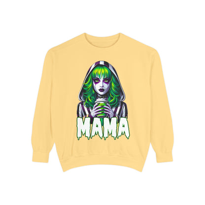 Beetlejuice Mama Crewneck | Cute Spooky Crewneck | Beetlejuice Crewneck | Unisex Garment-Dyed Sweatshirt