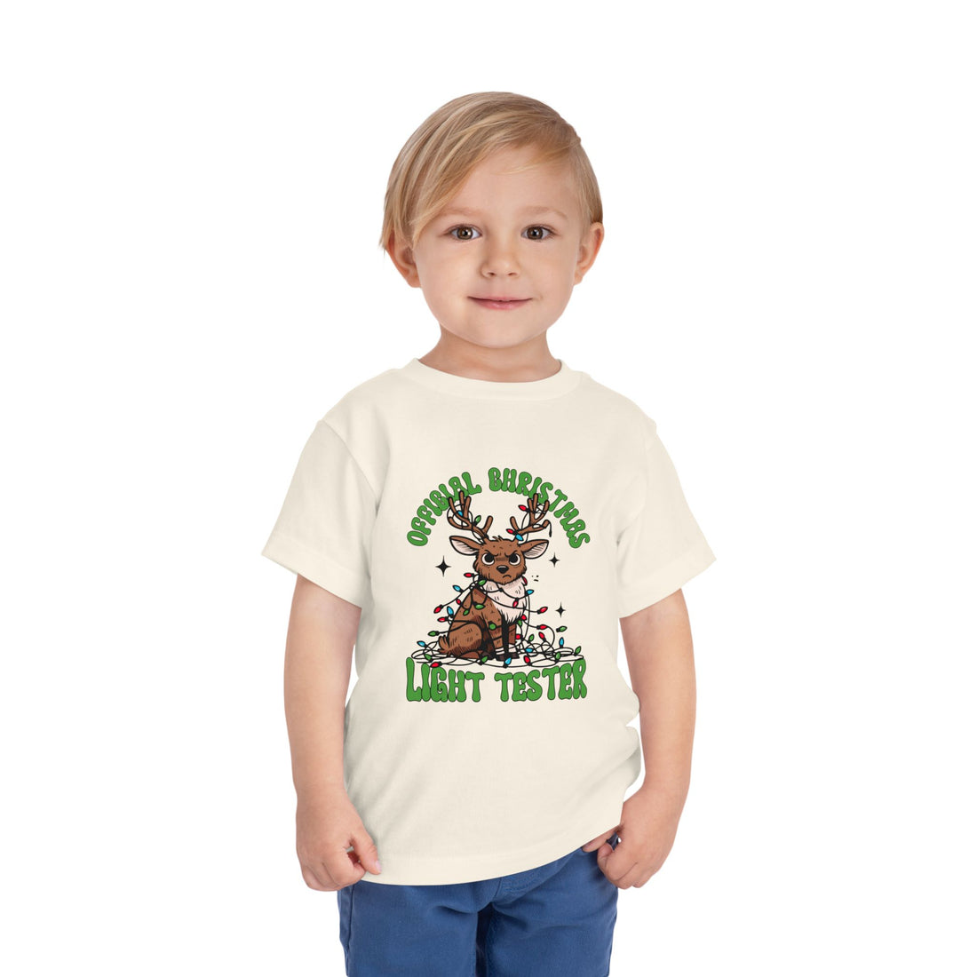 Toddler Christmas Tee - Official Light Tester Reindeer Design