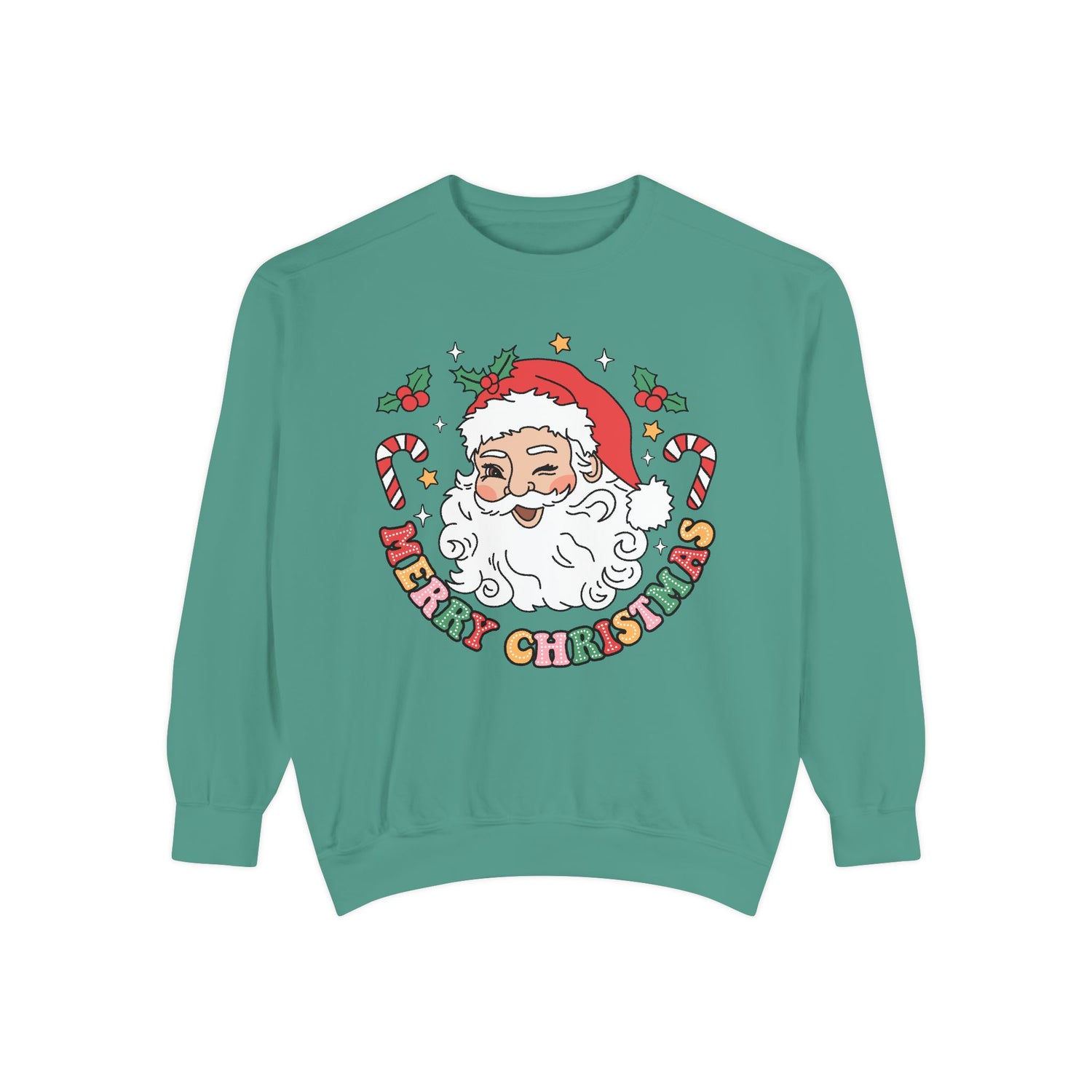 Merry Christmas Unisex Garment-Dyed Sweatshirt