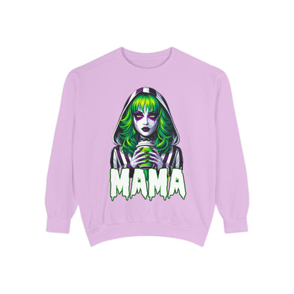 Beetlejuice Mama Crewneck | Cute Spooky Crewneck | Beetlejuice Crewneck | Unisex Garment-Dyed Sweatshirt