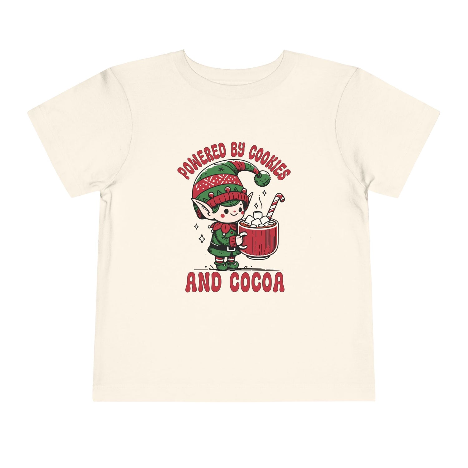 Powered by Cookies and Cocoa Toddler Short Sleeve Tee