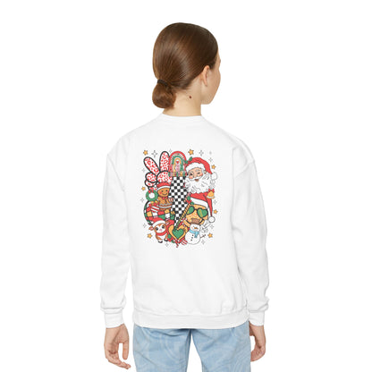 Youth Merry Christmas Crewneck Sweatshirt for Holiday Cheer