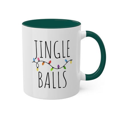 Funny Christmas Mug | Jingle Balls Colorful Mugs 11oz