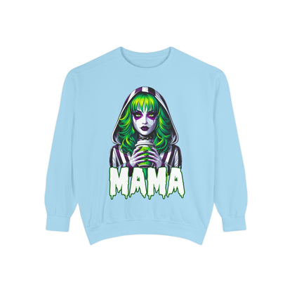 Beetlejuice Mama Crewneck | Cute Spooky Crewneck | Beetlejuice Crewneck | Unisex Garment-Dyed Sweatshirt