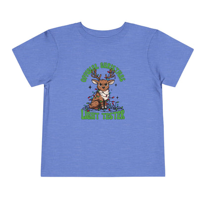 Toddler Christmas Tee - Official Light Tester Reindeer Design