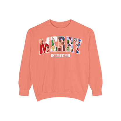 Merry Christmas Garment-Dyed Unisex Sweatshirt